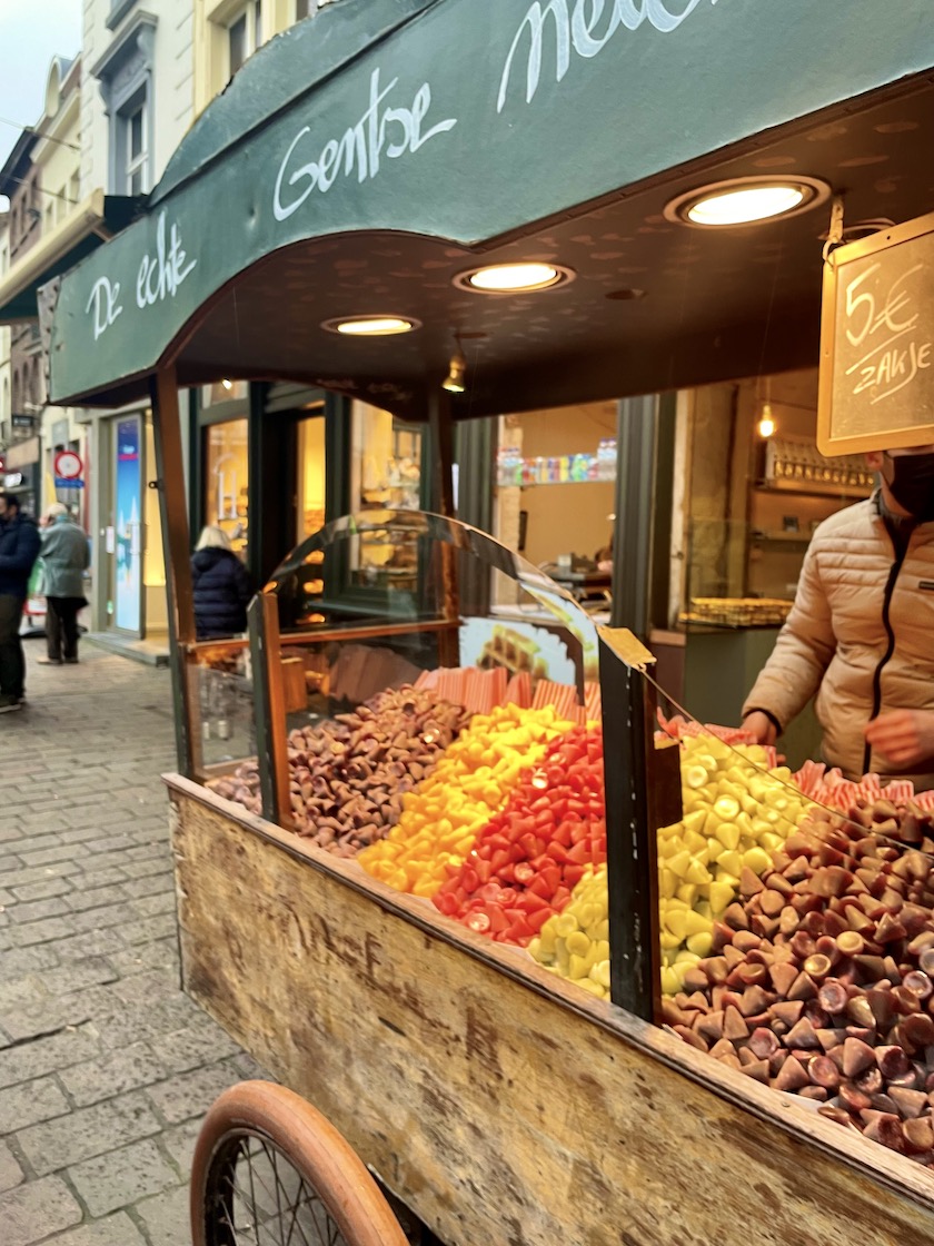 cuberdons in ghent, belgium