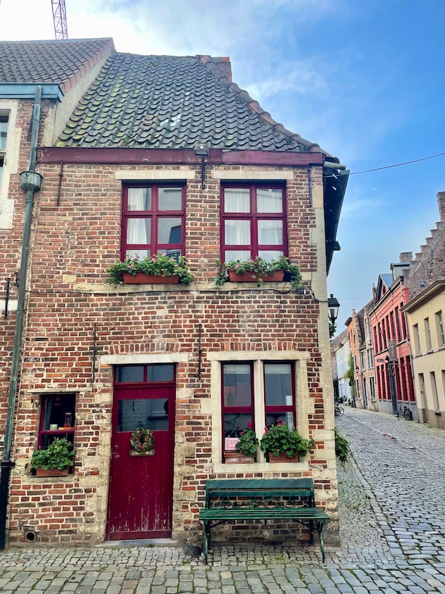 patershol street, ghent, belgium