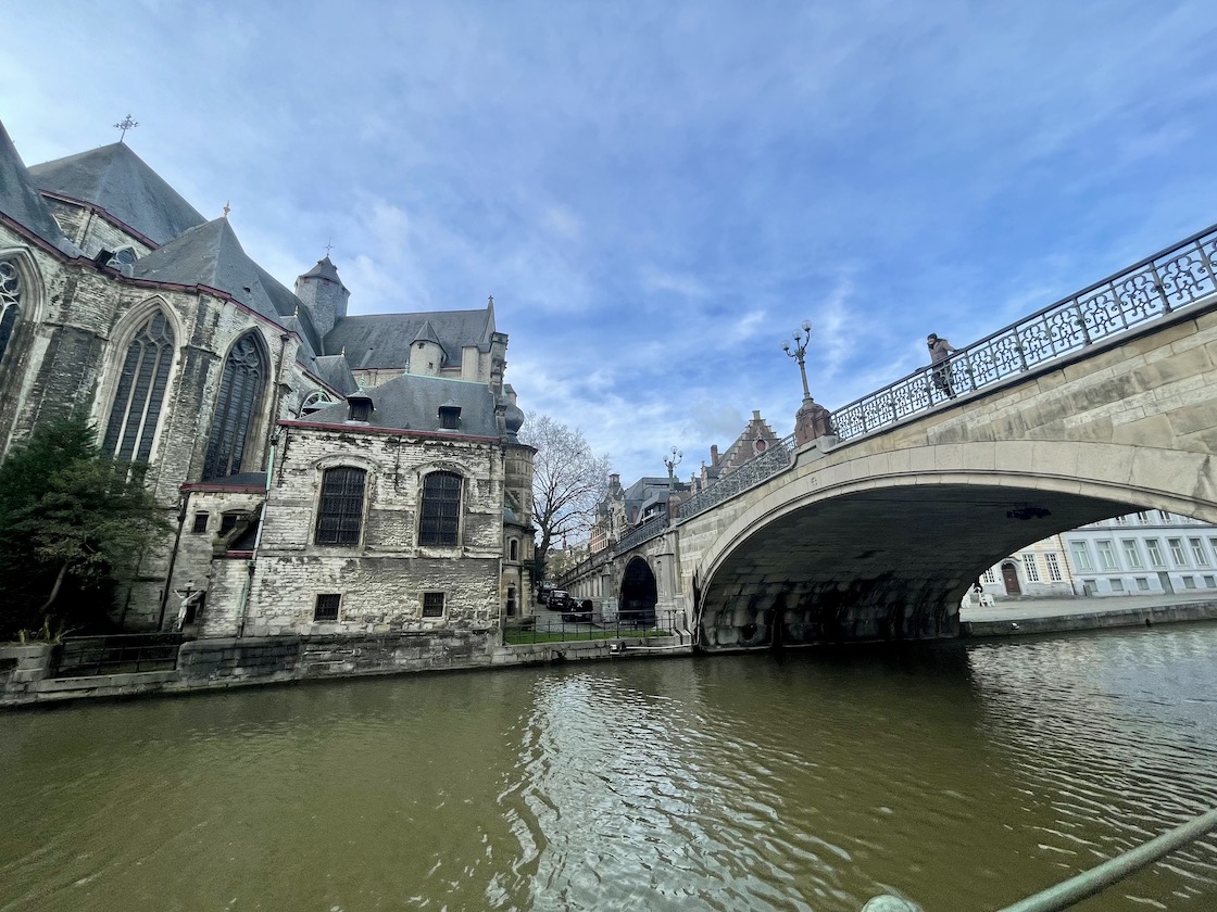 st-michael's bridge, perfect day in ghent